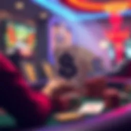 Conceptual illustration of free money in gambling