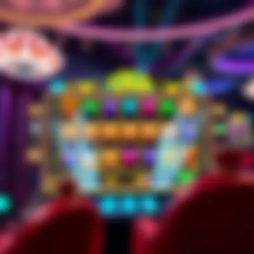 Dynamic Slot Game Interface Vivid depiction of a dynamic slot game interface