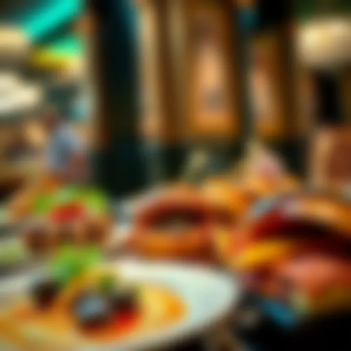 Exquisite Dishes That Tempt the Palate Close-up of exquisite dishes served at the Amelia Belle Casino Buffet