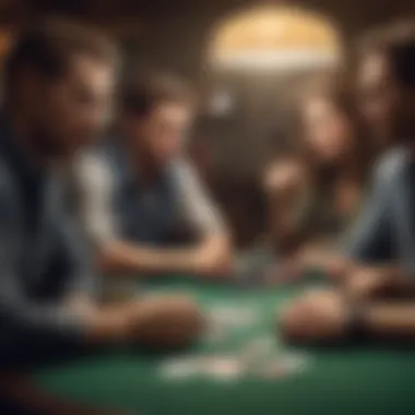 Visual representation of player psychology in poker