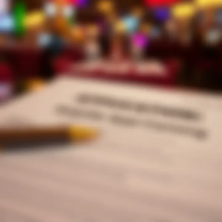 Close-up of application documents laid out for review