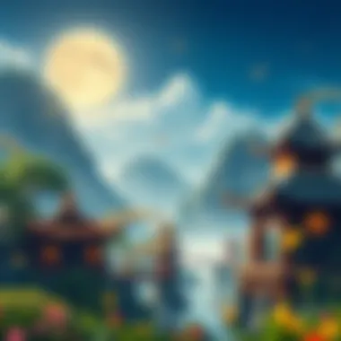 Enchanting Asian Landscape Inspiration Illustration of an enchanting Asian landscape