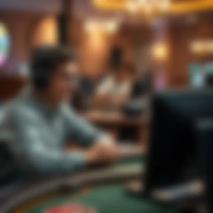 A coach engaging with students in an online session