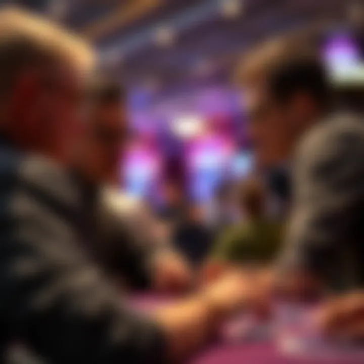 Sharing Insights: Strategic Conversations A seasoned player discussing strategies with peers