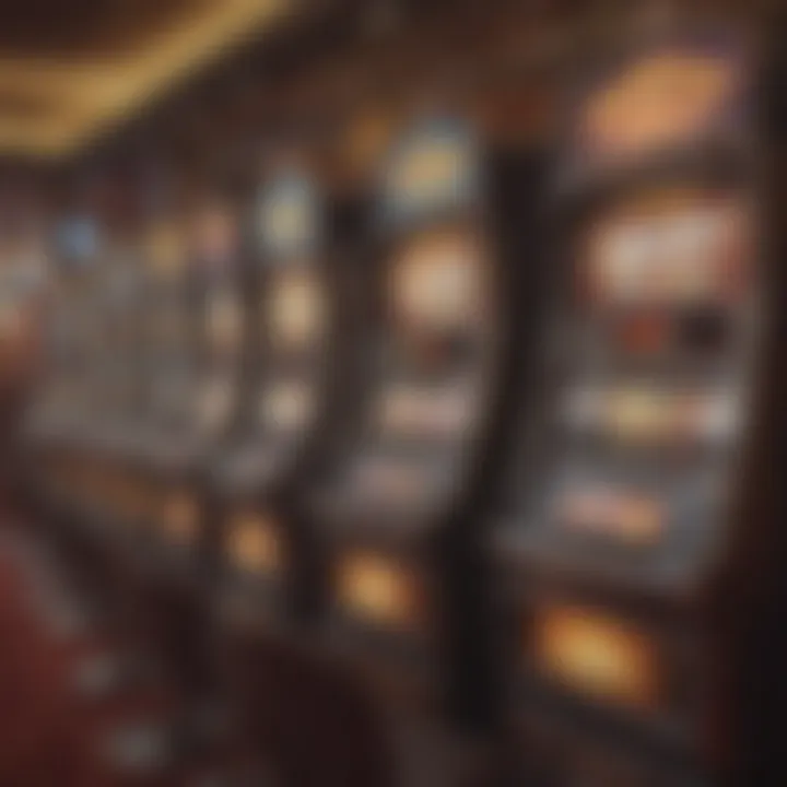 Casino environment showcasing various slot machines