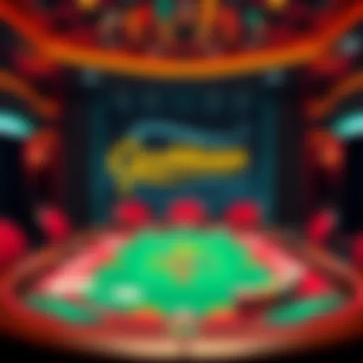 Setting the Stage for Caribbean Poker A vibrant Caribbean Poker table setup