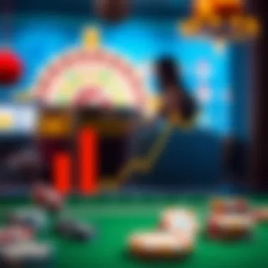 Graph depicting the odds of winning in casino apps