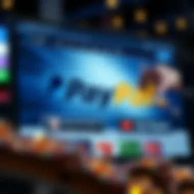 A Glimpse of Online Casino Platforms Accepting PayPal Screenshot of an online casino website with PayPal as a payment option