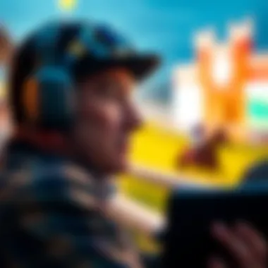 Close-up of a horse racing enthusiast watching the stream