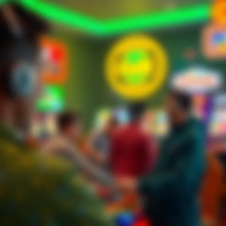 Engaging with Chumba's Customer Service User interacting with customer service chat on Chumba