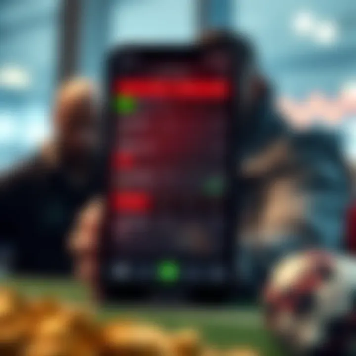 Managing funds within a sports betting app