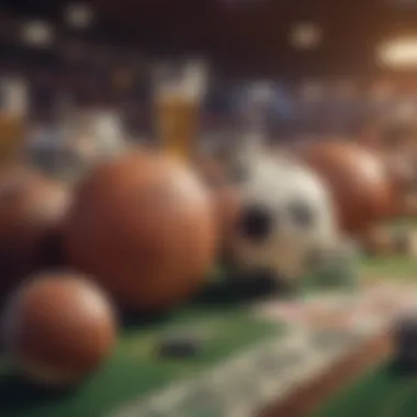 An illustration depicting different types of sports bets