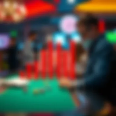 Graph illustrating consumer behavior shifts due to gambling ads