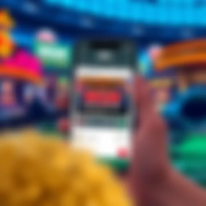An illustration of a smartphone displaying the MGM Sports Betting app