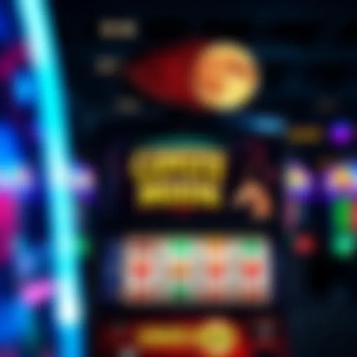 Visual representation of the Coyote Moon slot machine interface