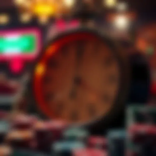 A clock highlighting optimal gambling hours