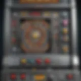 An engaging view of the Diamond Quest slot machine interface