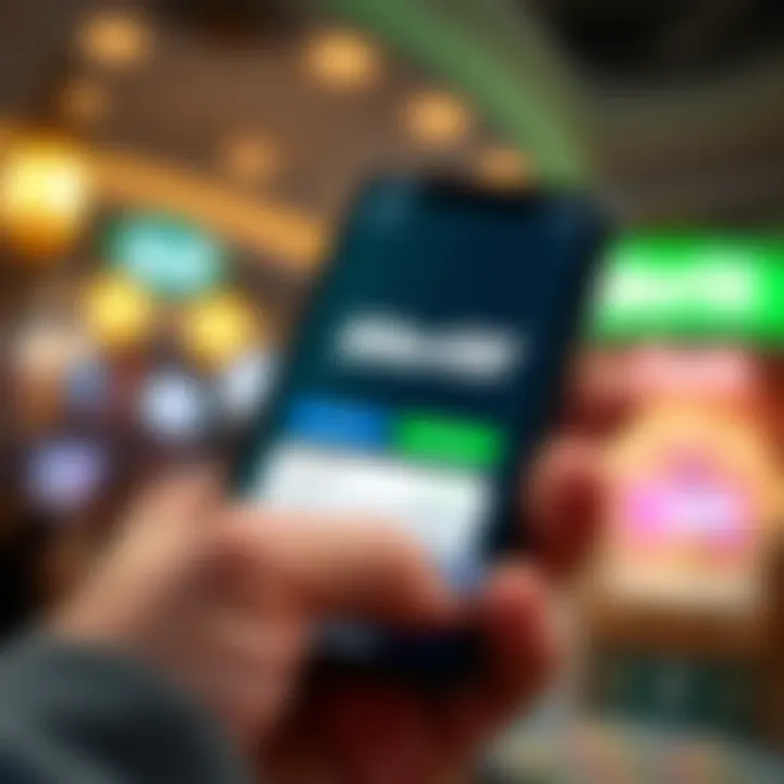 Digital wallet on a smartphone screen