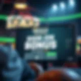 Visual representation of the DraftKings platform showing the sign-on bonus