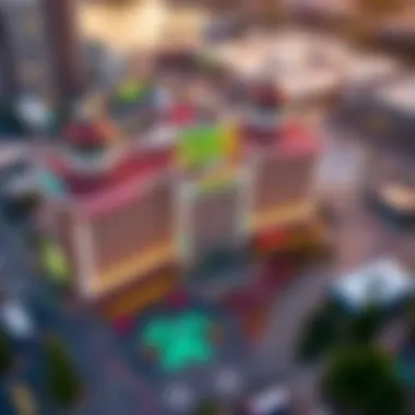 Aerial view of Emerald Queen Casino & Hotel showcasing its grand architecture.