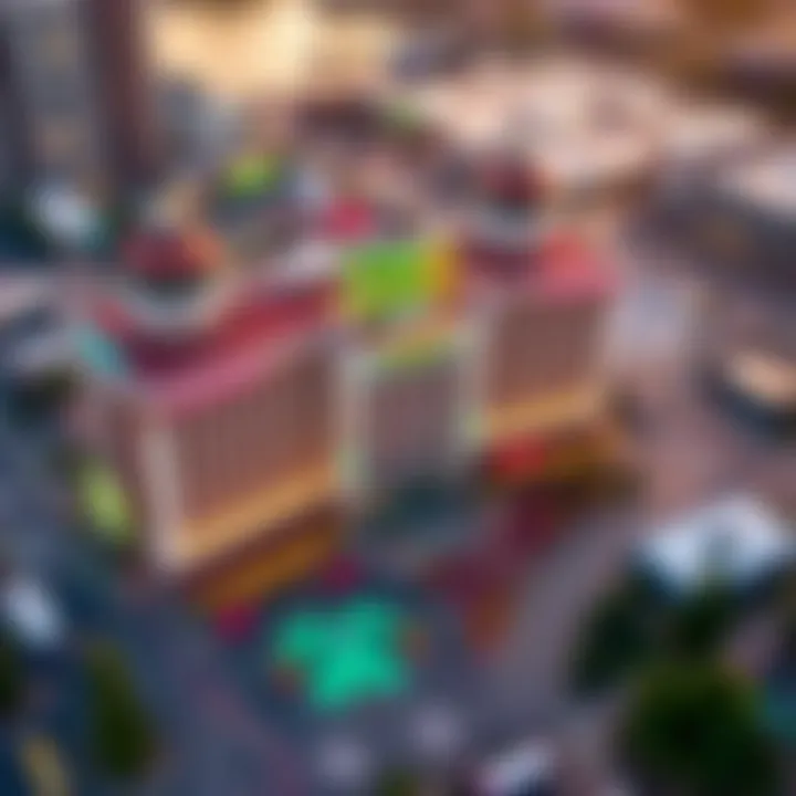 Aerial view of Emerald Queen Casino & Hotel showcasing its grand architecture.