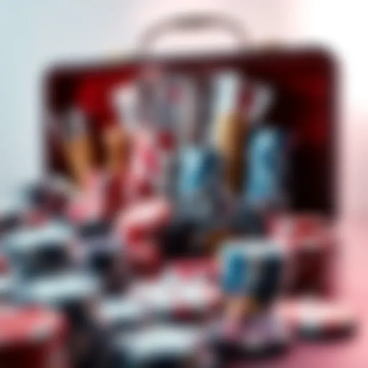 Variety of poker set accessories arranged artistically