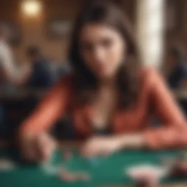 Ethics of Poker Helper Apps An ethical dilemma visual representing the use of technology in strategic gameplay