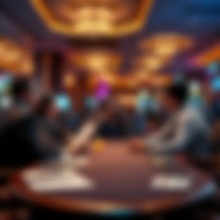 A group meeting in a casino management office discussing strategic plans