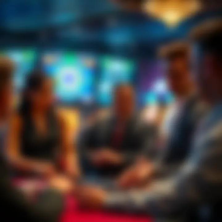 A training session in progress for potential casino staff, highlighting skill development