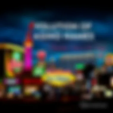 A historical timeline highlighting the evolution of casino names in Las Vegas from inception to present