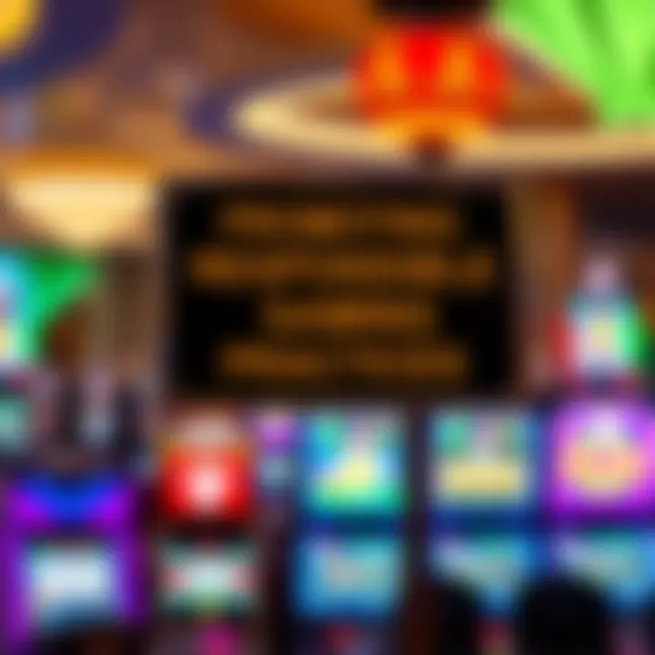 Responsible gaming signage in a casino