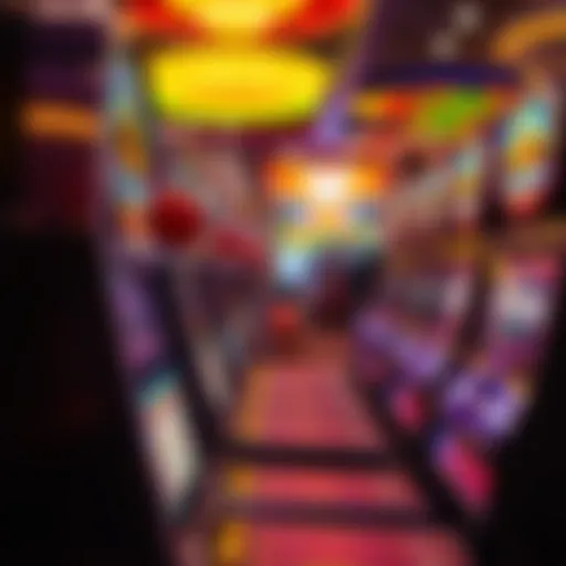 Vibrant slot machines in a Florida casino