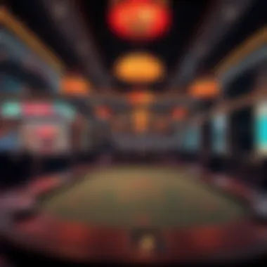 A serene casino environment showcasing cultural elements of Chinese gaming