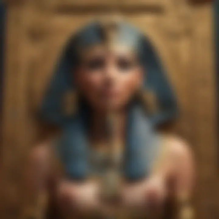 Intricate symbols of Ancient Egypt featured in the Cleopatra slot game.