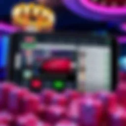 Overview of the EPT app interface showcasing gameplay features