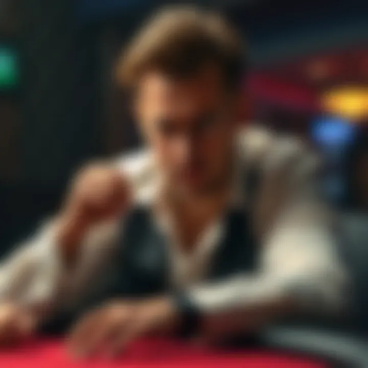 Mastering Strategy: The Mind of a Poker Player Strategic poker player in thought