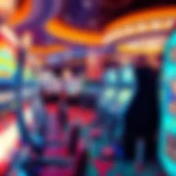 A panoramic view of Foxwood Casino showcasing the vibrant gaming environment