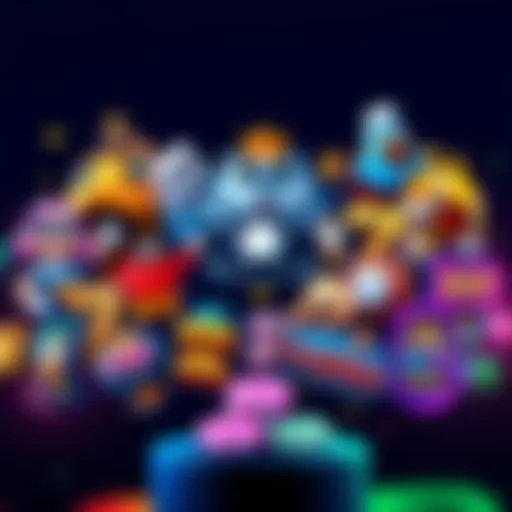 A vibrant collage showcasing different genres of free games