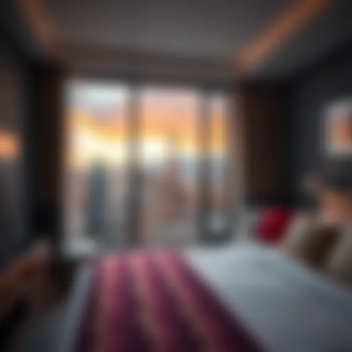 Scenic view from a hotel room in Las Vegas with no resort fees
