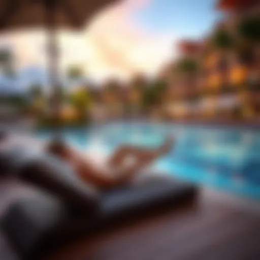 Relaxing by the Pool at Ilani Resort Luxurious pool area at Ilani Resort