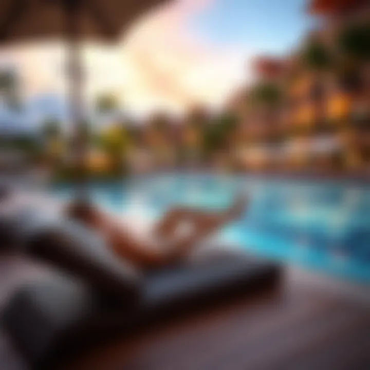 Relaxing by the Pool at Ilani Resort Luxurious pool area at Ilani Resort