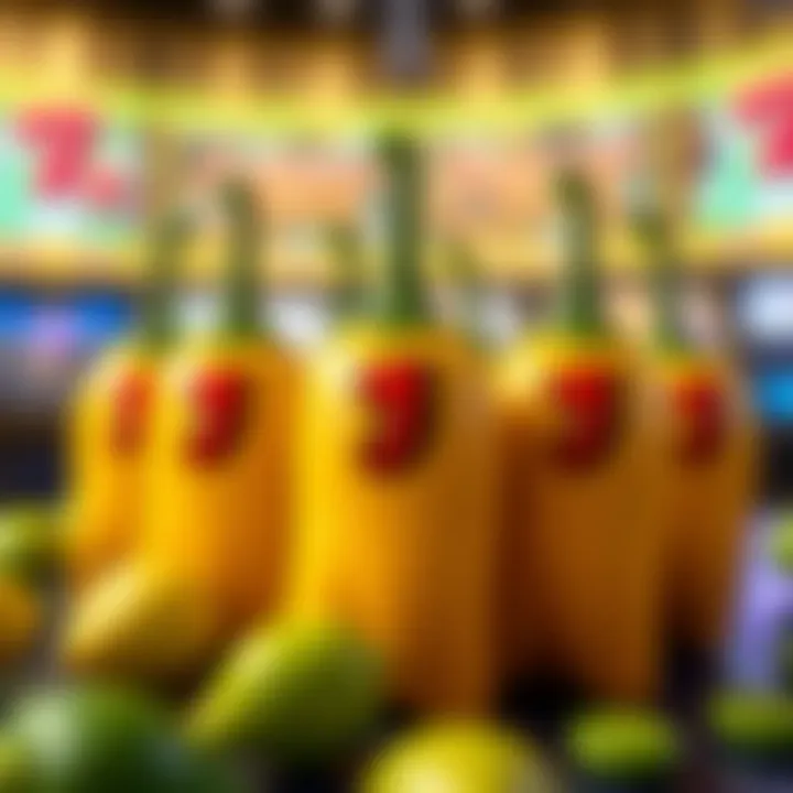 Detailed view of unique symbols in Jumpin' Jalapenos