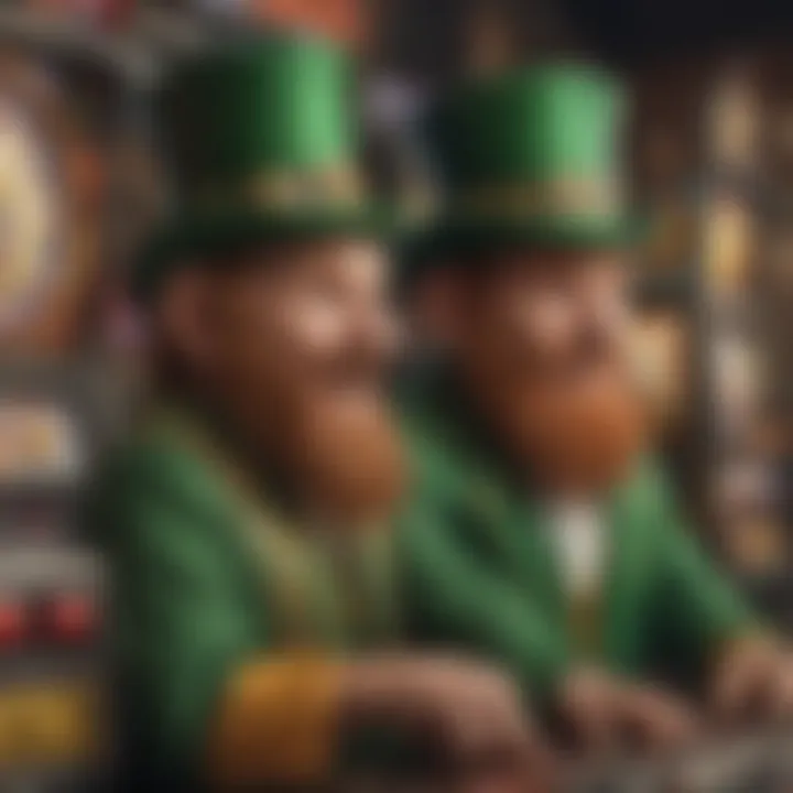 Vibrant leprechaun-themed slot machine showcasing intricate graphics