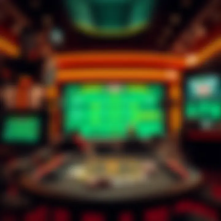 A high-tech setup for live dealer baccarat with cameras and streaming equipment