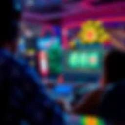 An engaging gameplay scene from LuckyLand Slots on iPhone