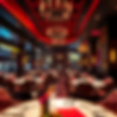Luxurious dining area within the casino offering diverse culinary options