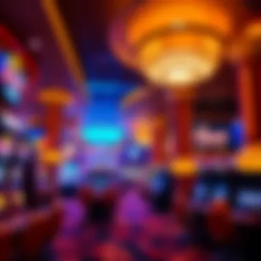Interior image highlighting the vibrant gaming floor with unique decor