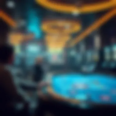 Emphasizing Responsible Gambling Practices A serene environment depicting responsible gambling with a focus on mindfulness and well-being.