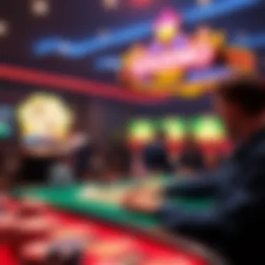 A conceptual image depicting responsible gaming practices in the online casino environment