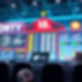 A digital representation of online lottery platforms